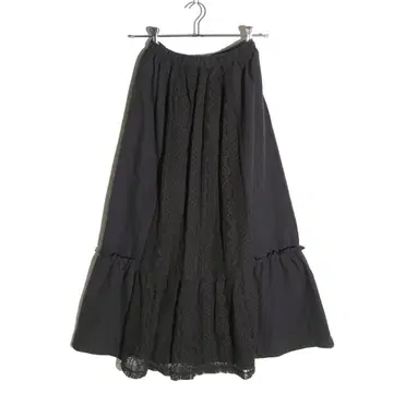 niko and - 레이스 패치워크 맥시 스커트