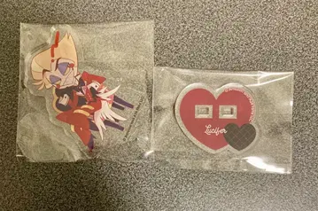 해즈빈 호텔 루시퍼 미니 아크릴 스탠드 애니메이트 카페