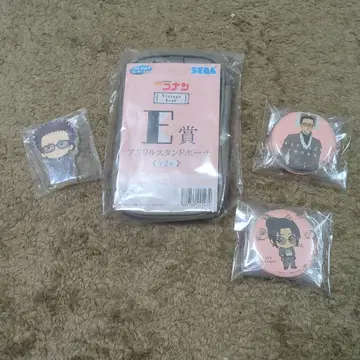 명탐정 코난 제일복권 아크릴 스탠드 파우치 캔 배지 묶음 판매