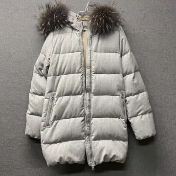 새상품급 DUVETICA 듀베티카 그레이 후드 다운 자켓