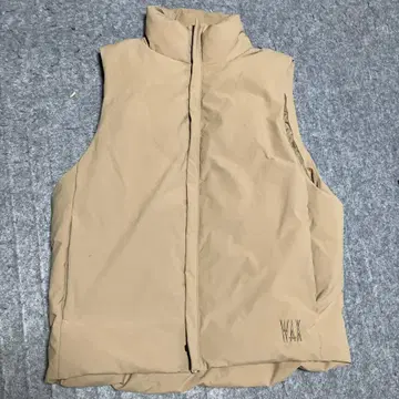 WAX 베이지 다운 베스트 L 사이즈