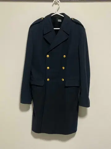 스웨덴군 70s 80s 밀리터리 코트 네이비 더블