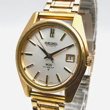 [가동] KING SEIKO 하이비트 메달리온 골드 자동 와인딩 남성용