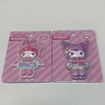 산리오 하라주쿠 한정판 마이멜로디 쿠로미 마그넷 세트