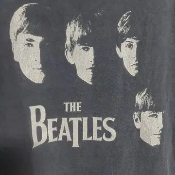 WITH THE BEATLES 비틀즈 프린트 T셔츠 페이드