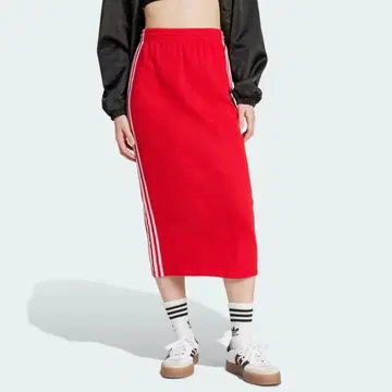 adidas 니트 스커트 레드 M 사이즈