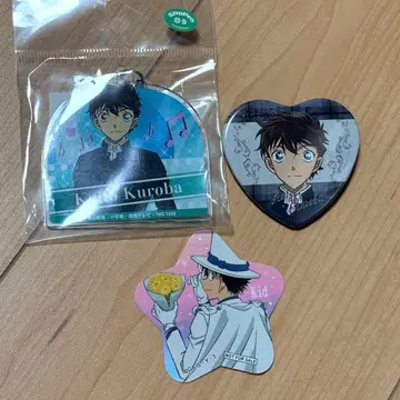 명탐정 코난 쿠로바 카이토 캔뱃지 아크릴 키링