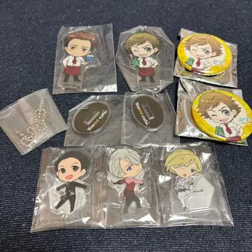 유리 온 아이스 아크릴 스탠드 캔뱃지 애니메이트 유리 빅토르 유리오