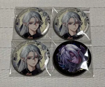 악마 집사와 검은 고양이 아쿠네코 4주년 금박 글리터 캔뱃지 시로