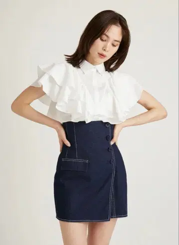 스나이델 하이웨스트 큐롯 숏팬츠