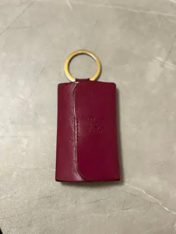 와인 레드 가죽 키케이스