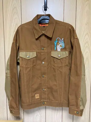 LEFT ALONE 레프트 얼론 데님 자켓 브라운 L 사이즈