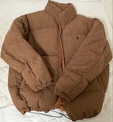 [ POLO ASSN. ] 브라운 다운 자켓 지퍼 포함