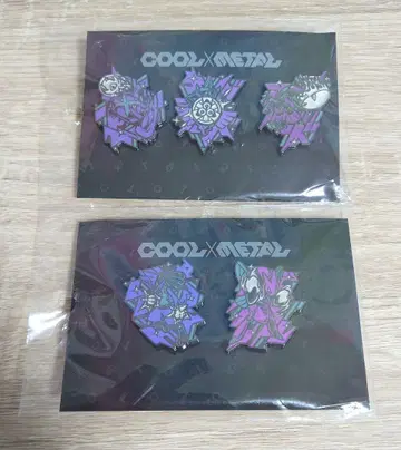 쿨 메탈 핀즈 세트 루카리오&핫삼 메타그로스 포켓몬 핀 배지