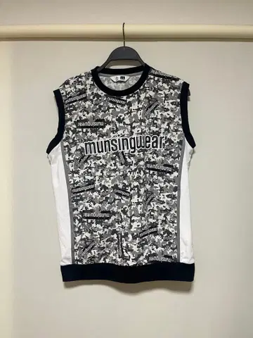 munsingwear 먼싱웨어 카모 패턴 슬리브리스 베스트 사이즈 XL