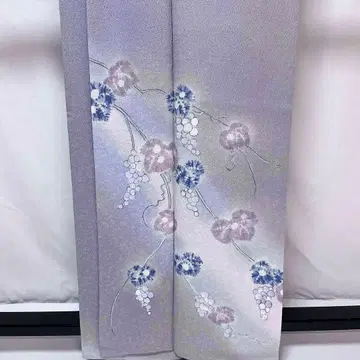 b576 순수 실크 이중 기모노 호몬기 지문 포도 컨디션 최상 기모노