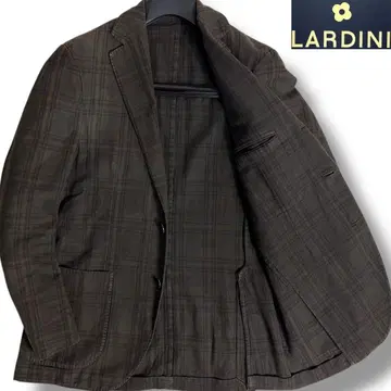 J5200 고품질 라르디니 체크 무늬 테일러드 자켓 그레이 계열 46