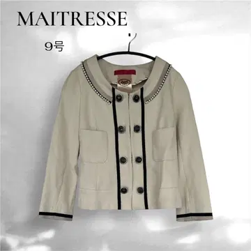 [ 컨디션 최상 ] MAITRESSE 야마다야 펄 포함 노카라 자켓 9호