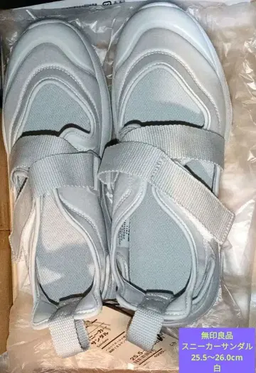 스니커즈 샌들 25.5-26.0cm 화이트