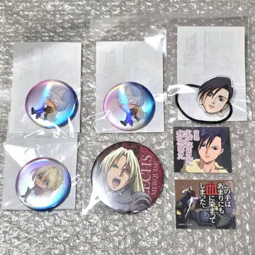 건담 W 윙 하피크로 샤봉 캔뱃지 명언 스티커 제크스 노인