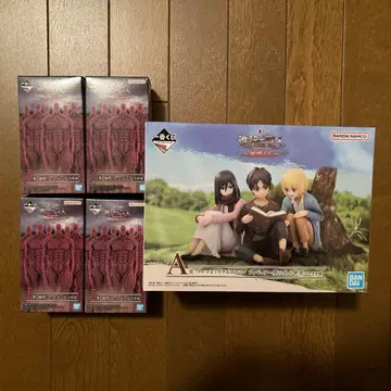 제일복권 진격의 거인 땅울림 엘렌&미카사&아르민 A상 I상 4개 세트