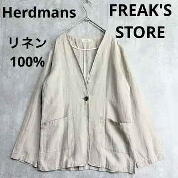 하드 맨즈 프릭스스토어 자켓 린넨 100% 얇은 소재 긴팔