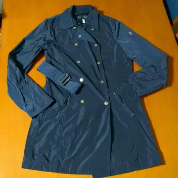 Armani Jeans 네이비 트렌치코트