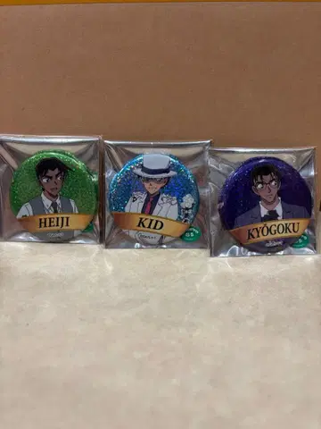 헤이지 괴도 키드 쿄고쿠 마코토 캔뱃지 세트