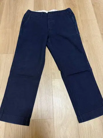 BONCOURA 인디고 헤링본 41 치노 팬츠 트라우저 본쿠라 33