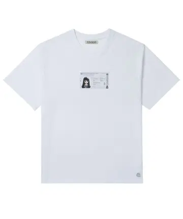 coyseio 프린트 포함 화이트 T셔츠