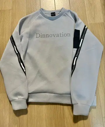 Dinnovation 그레이 맨투맨 트레이닝복