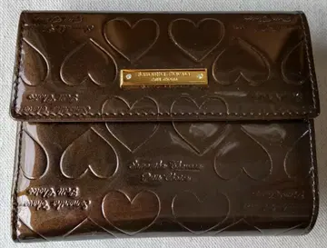 Samantha Thavasa 다크 브라운 3단 폴더형 지갑