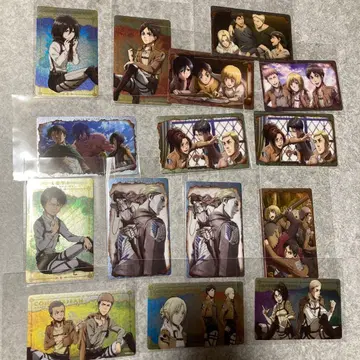 진격의 거인 메탈릭 카드 컬렉션 15점 리바이 엘빈