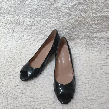 파비오 루스꼬니 펌프스 샌들 오픈토 웨지솔 에나멜