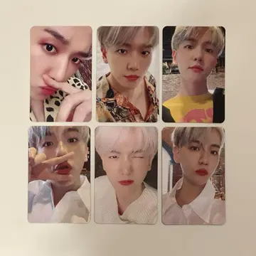 백현 일본 앨범 BAEKHYUN 봉입 트레이딩 카드 6장 세트