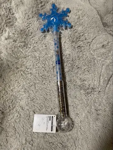 디즈니 리조트 공식 겨울왕국 안나 엘사 지팡이 빛나는 완구