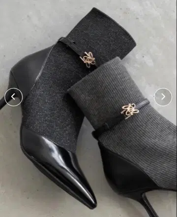 RANDA 스틸레토 부츠 다크 그레이 L 사이즈