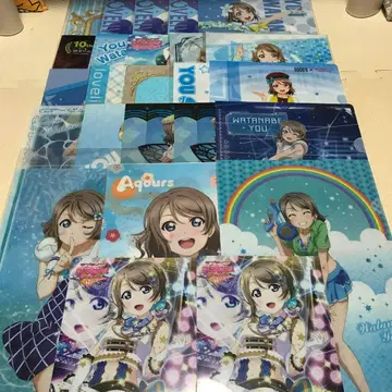 러브 라이브 선샤인 클리어 파일 묶음 판매