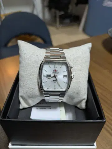 ORIENT 쓰리스타 자동 와인딩 시계 화이트 다이얼