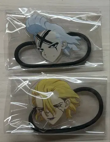 Dr.STONE 트레이딩 페이스 머리끈 스탠리 제노 세트