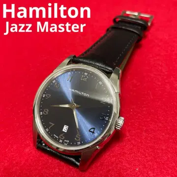 해밀턴 재즈 마스터 씬라인 시계 블루 드레스 쿼츠