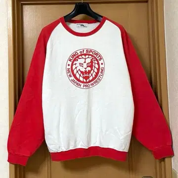 레어 빈티지 80s 90s 신일본 프로레슬링 맨투맨 트레이닝복 일본제