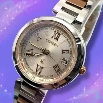 [ 새상품급 작동품 ] 시티즌 크로스씨 여성용 손목시계 티타늄 솔라 전파
