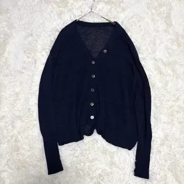 새상품급 이에나 23ss 테이프얀 2WAY V넥 가디건 네이비