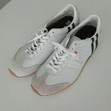 패트릭 PATRICK 화이트/그린 스트라이프 스니커즈