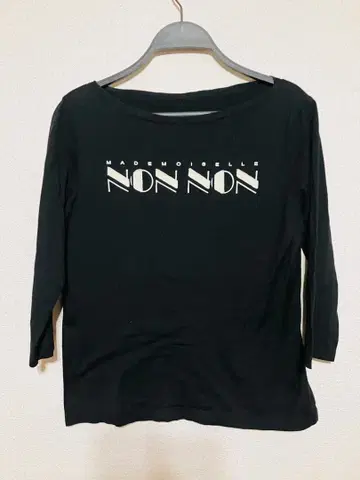 마드모아젤 논논 롱T 블랙
