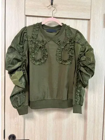 MICALLE 미카레미카레 MA-1풍 맨투맨 이소재