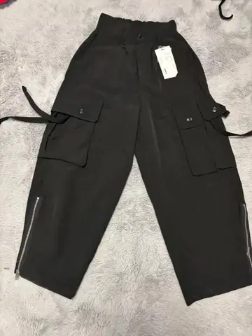 Casper John 블랙 카고 팬츠