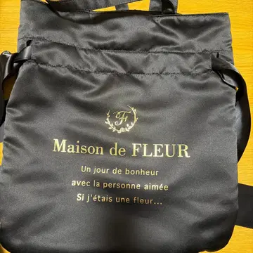 Maison de FLEUR 블랙 토트백