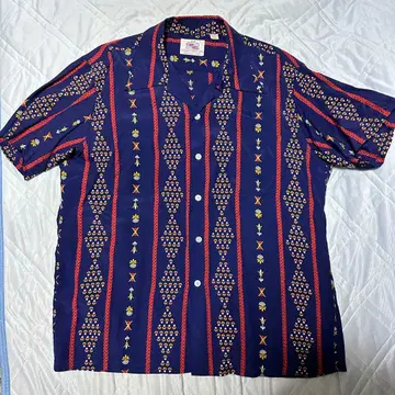 DUKE KAHANAMOKU ROYAL STRIPES L 알로하 셔츠